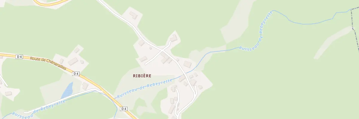 Plan du 23 Ribière à Saint-Chabrais