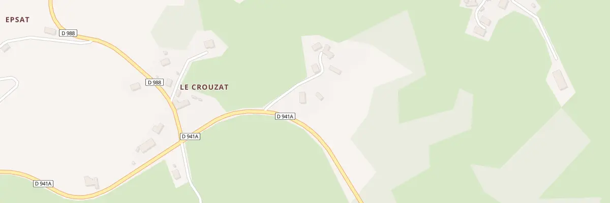 Plan du 14 Le Crouzat à Saint-Alpinien