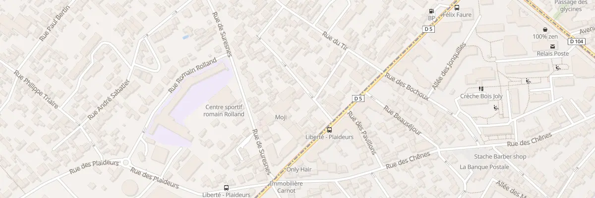 Plan du 7 Rue des Pavillons à Nanterre