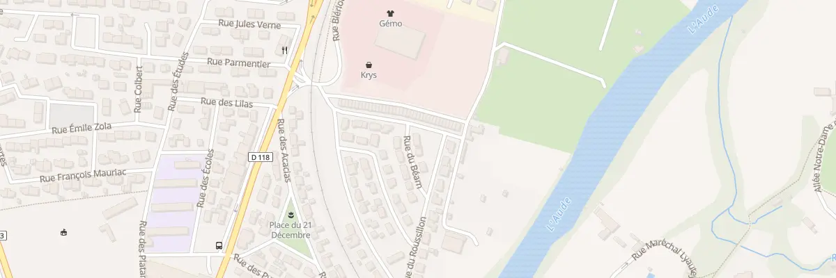 Plan du 6 Rue du Béarn à Limoux