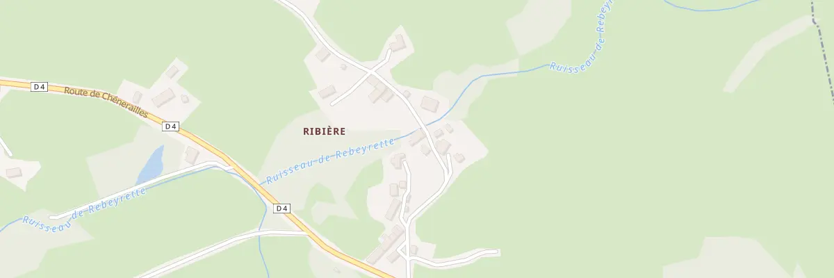 Plan du 21 Ribière à Saint-Chabrais