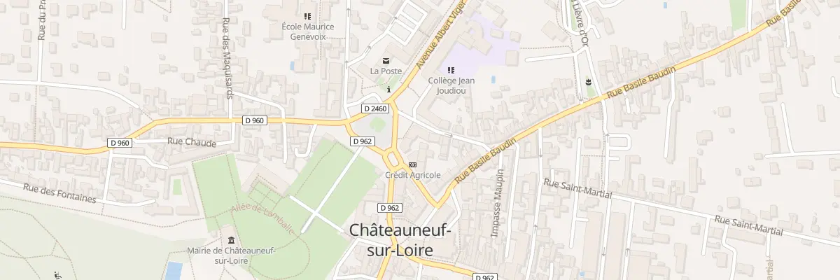 Plan du 4 Pl Aristide Briand à Châteauneuf-sur-Loire