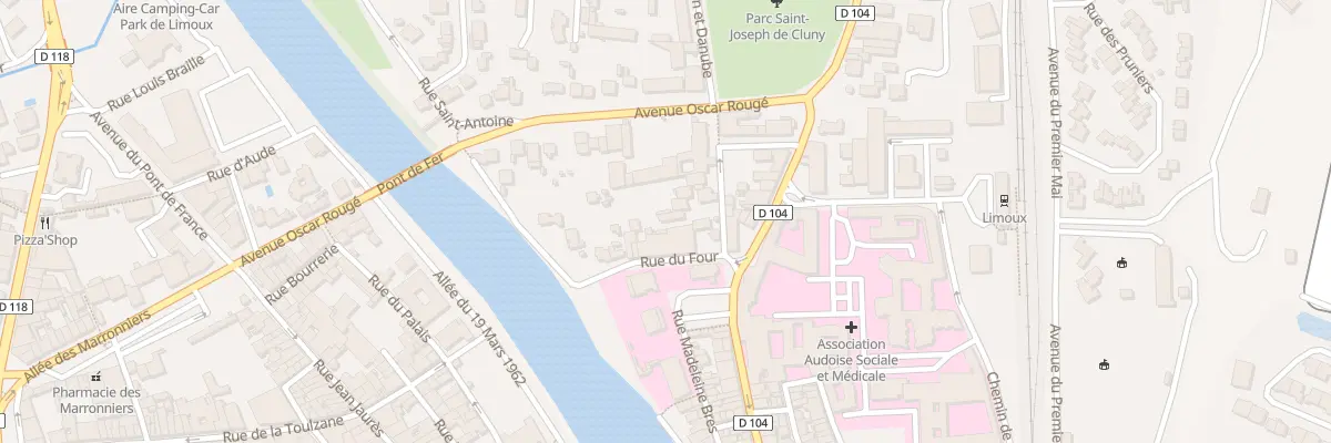 Plan du 10 Rue du Gaz à Limoux
