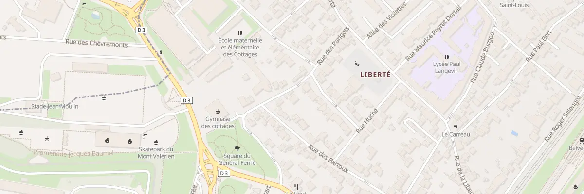 Plan du 28 Rue des Parigots à Suresnes