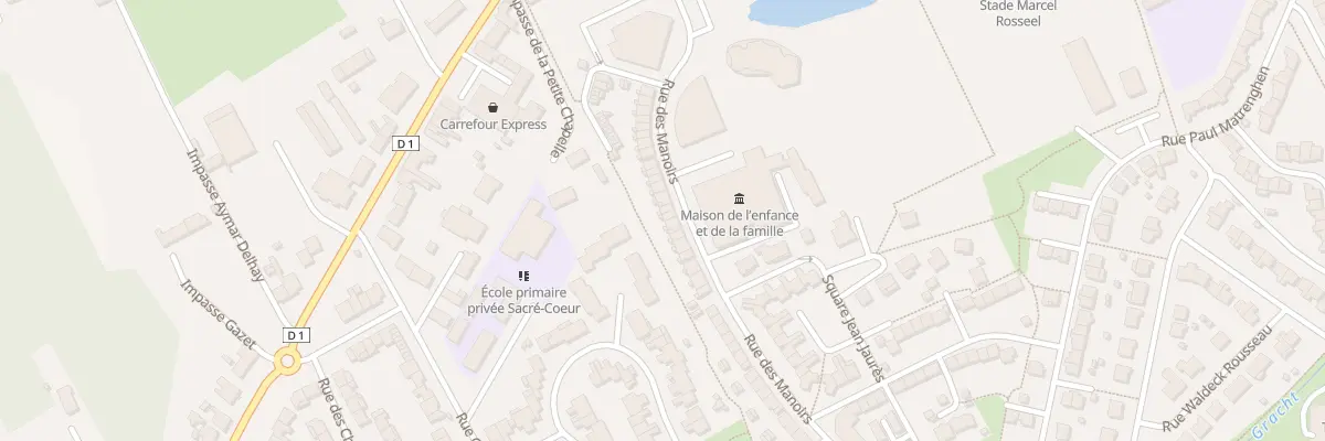 Plan du 256 Rue des Manoirs à Loon-Plage