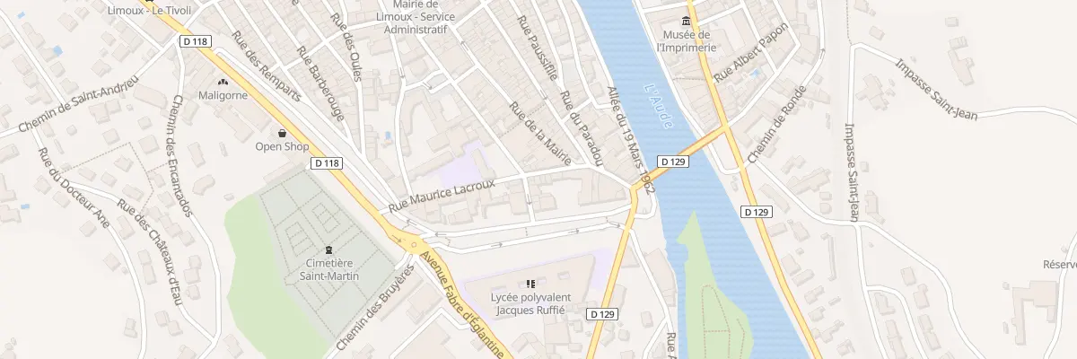 Plan du 17 Rue Maurice Lacroux à Limoux