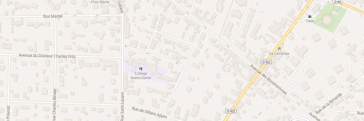 Plan du 5 Rue Debourge à L’Isle-Adam