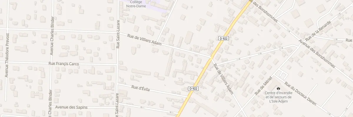 Plan du 6 Rue de Villiers-adam à L’Isle-Adam