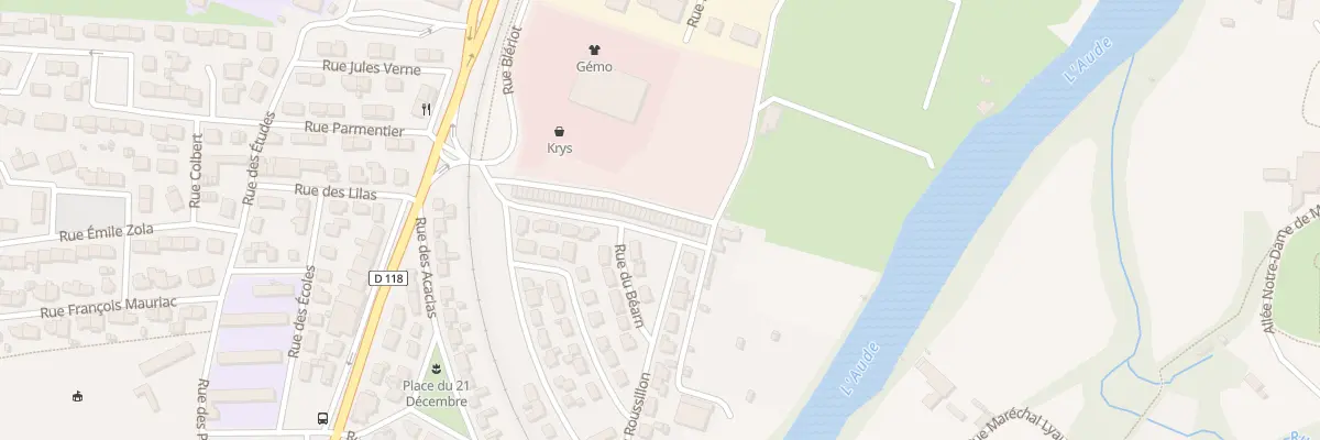 Plan du 18 Rue des Jardins à Limoux