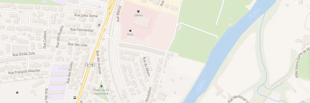 Plan du 16 Rue des Jardins à Limoux
