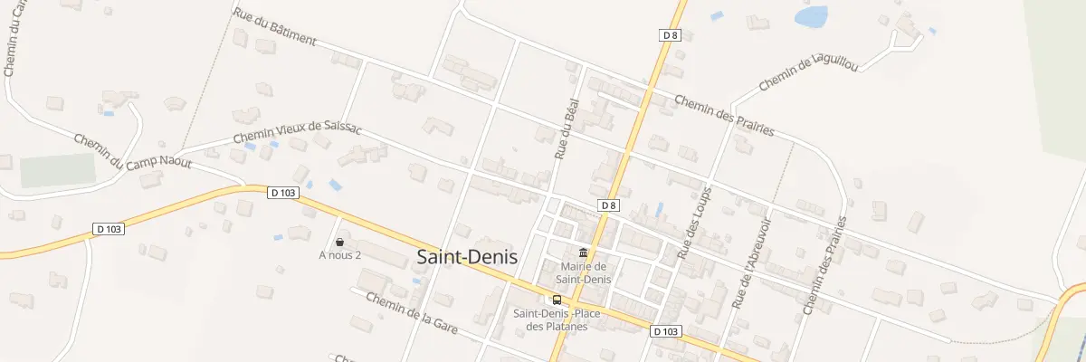 Plan du 87 Le Village à Saint-Denis