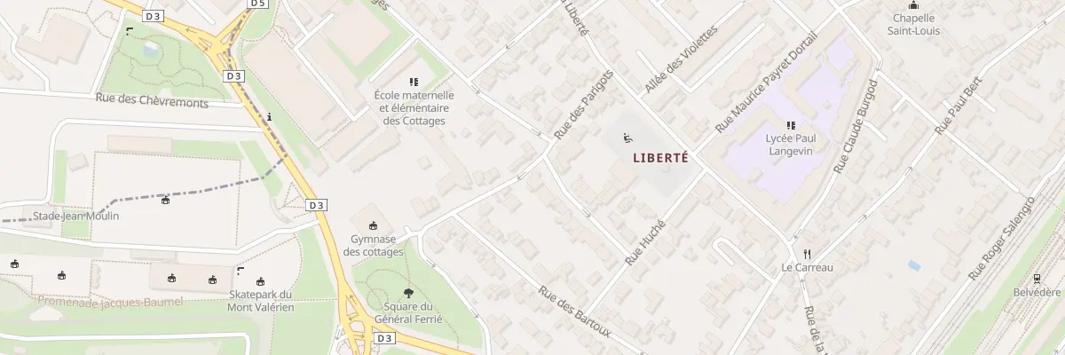 Plan du 34 Rue des Parigots à Suresnes