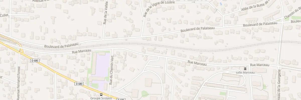 Plan du 122 Rue Marceau à Palaiseau