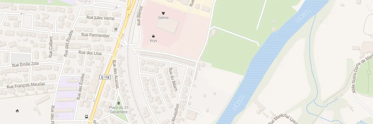 Plan du 12 Rue des Jardins à Limoux