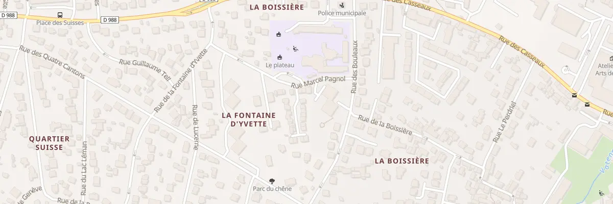 Plan du 2 All Fréderic Mistral à Villebon-sur-Yvette