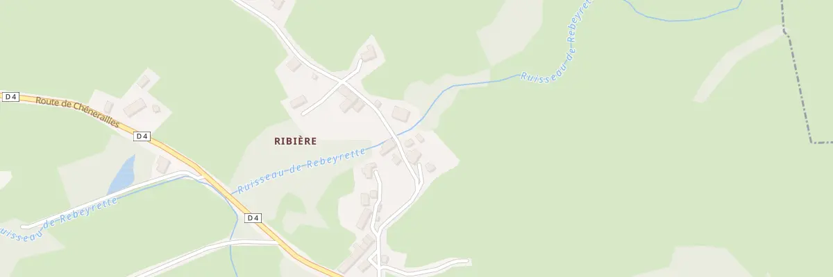 Plan du 20 Ribière à Saint-Chabrais