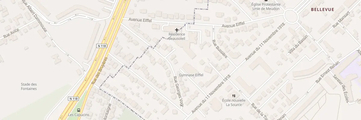 Plan du 16 Rue Georges Vogt à Meudon