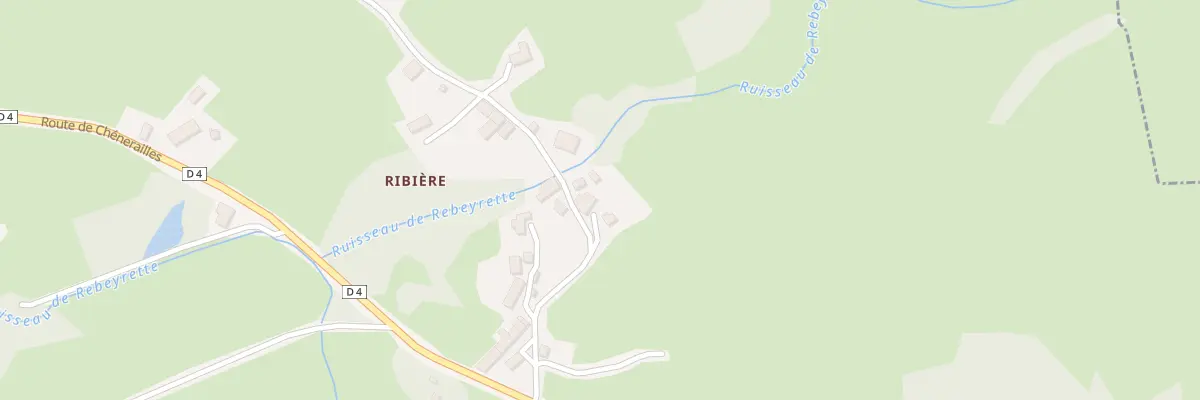 Plan du 19 Ribière à Saint-Chabrais