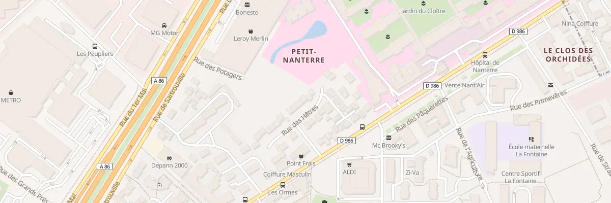 Plan du 23 Rue des Hêtres à Nanterre