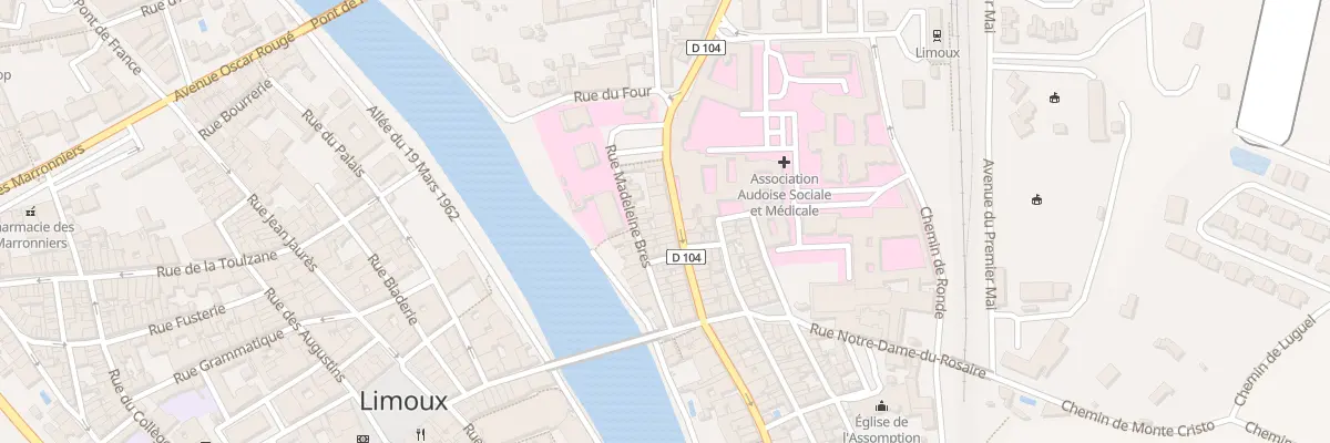 Plan du 25 Rue de la Gare à Limoux