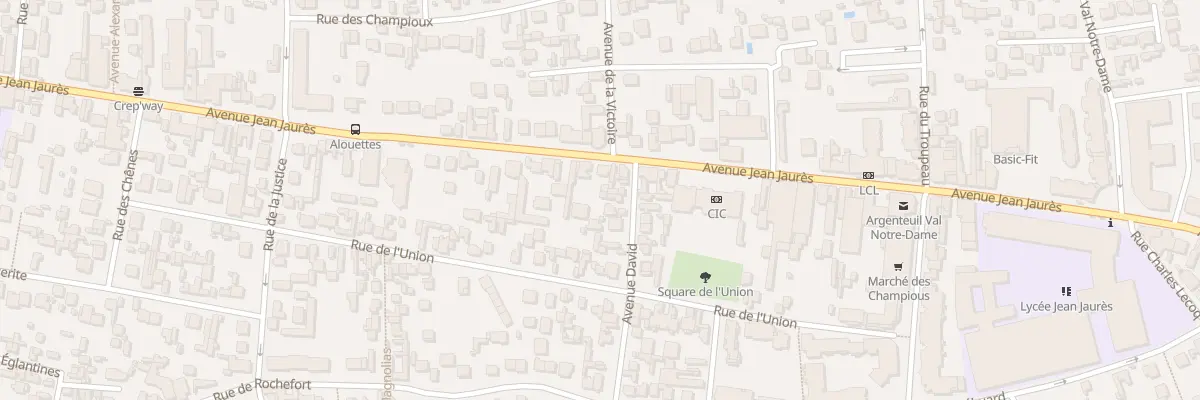 Plan du 221B Av Jean Jaures à Argenteuil