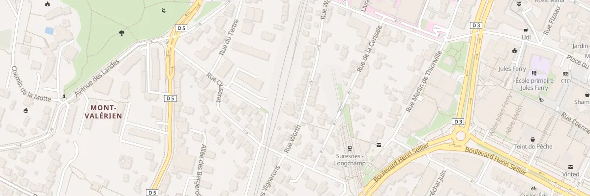Plan du 13 Rue Worth à Suresnes