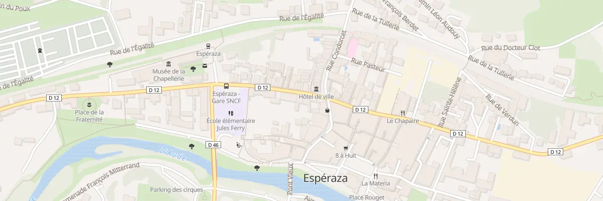 Plan du 24 Av de la Gare à Espéraza