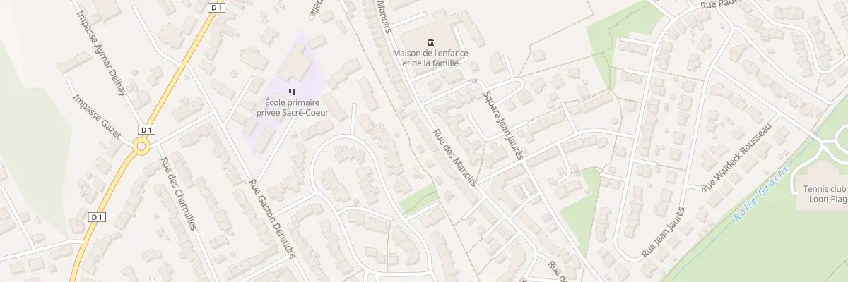 Plan du 354 Rue des Manoirs à Loon-Plage