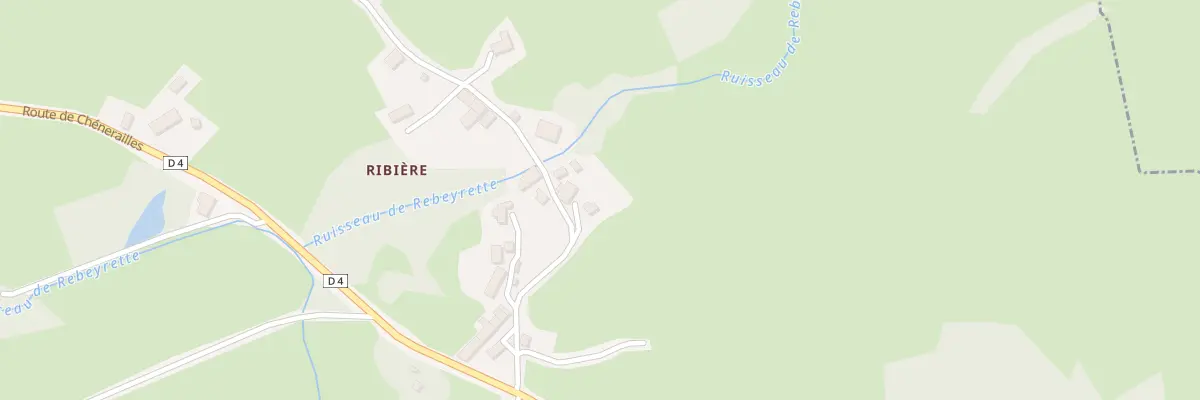 Plan du 18 Ribière à Saint-Chabrais