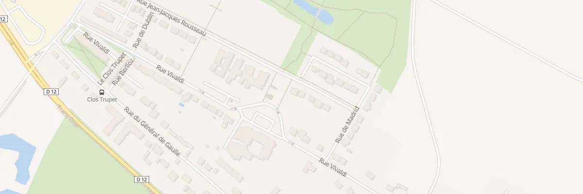 Plan du 12 Rue Jean Jacques Rousseau à Bailleul-sur-Thérain