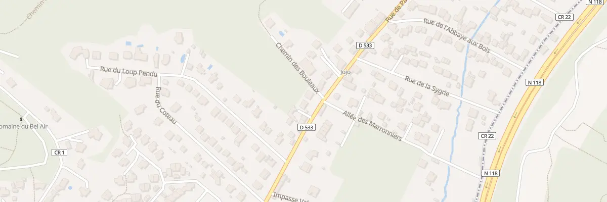 Plan du 75 Rue de Paris à Bièvres