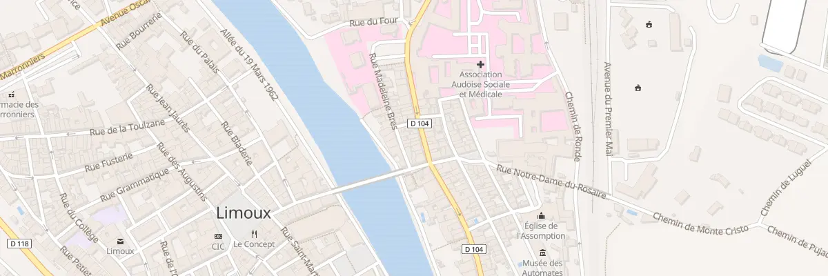 Plan du 9 Rue de la Gare à Limoux