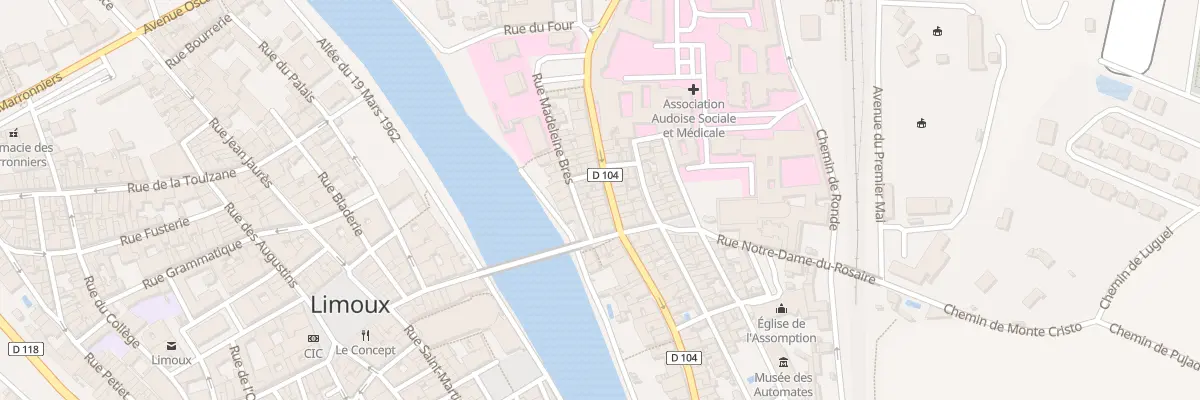 Plan du 7 Rue de la Gare à Limoux