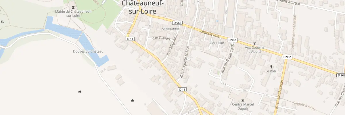 Plan du 13 Rue Migneron à Châteauneuf-sur-Loire