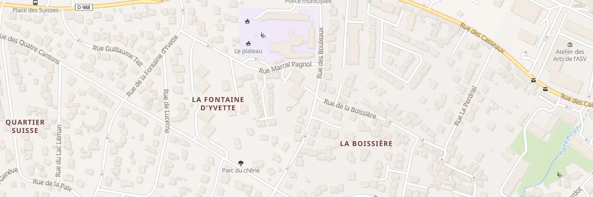 Plan du 25 Rue des Bouleaux à Villebon-sur-Yvette