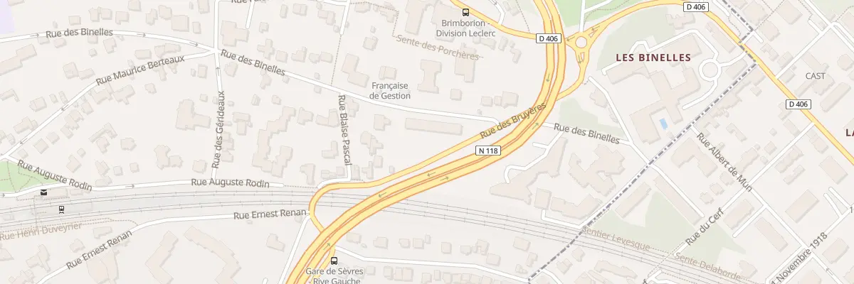 Plan du 11 Rue des Binelles à Sèvres