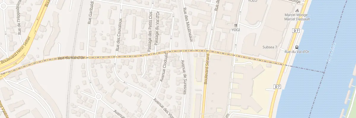 Plan du 37 Av de Suresnes à Saint-Cloud