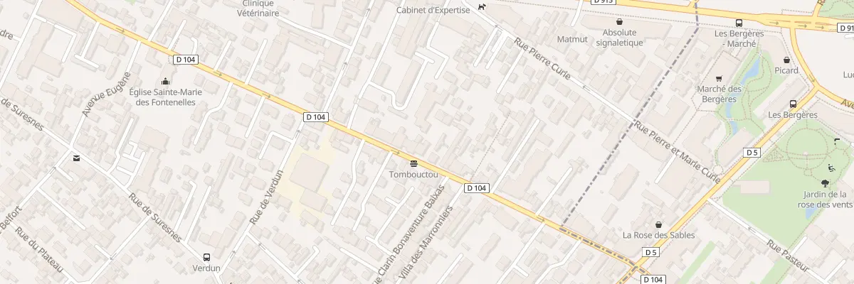 Plan du 93 Av Félix Faure à Nanterre