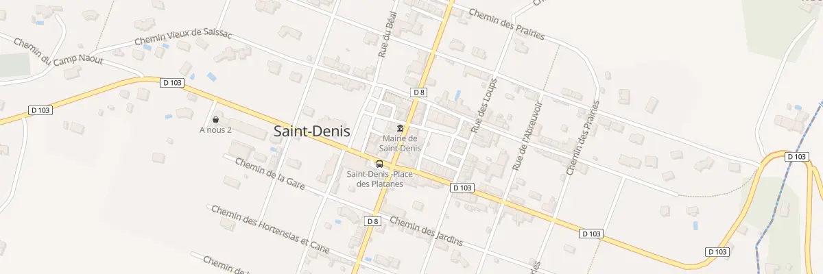 Plan du 8 Av du Corps Franc de la Monta à Saint-Denis