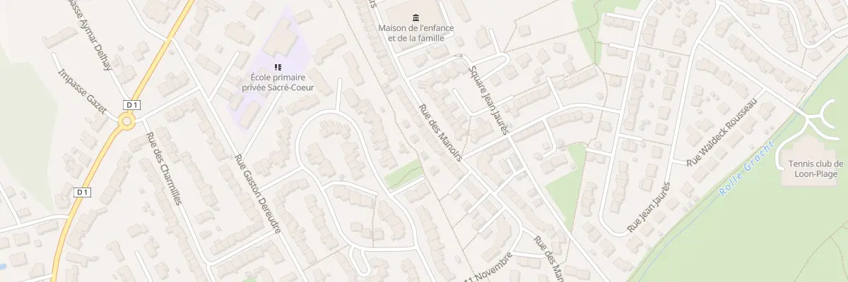 Plan du 384 Rue des Manoirs à Loon-Plage