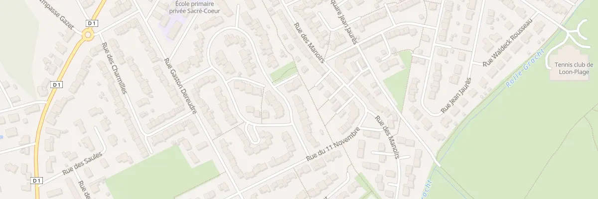 Plan du 314 Rue André Boulloche à Loon-Plage