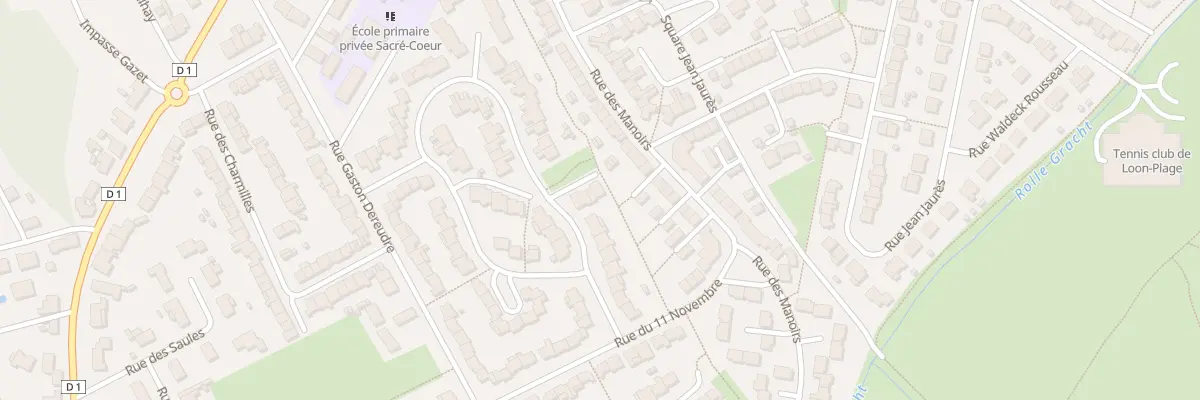 Plan du 344 Rue André Boulloche à Loon-Plage