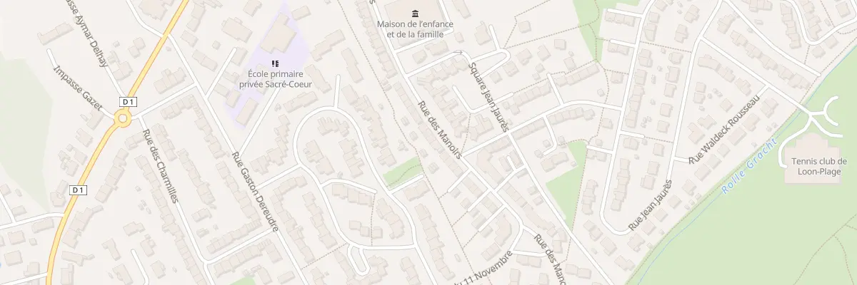 Plan du 392 Rue des Manoirs à Loon-Plage