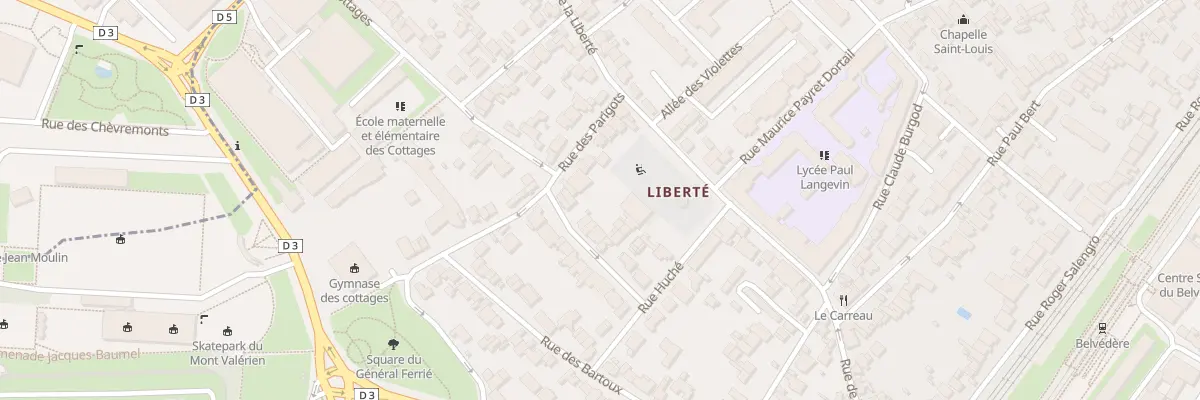 Plan du 40 Rue des Parigots à Suresnes