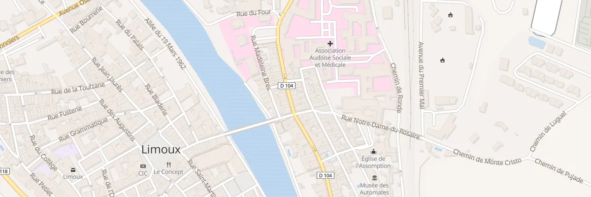 Plan du 10 Rue de la Gare à Limoux