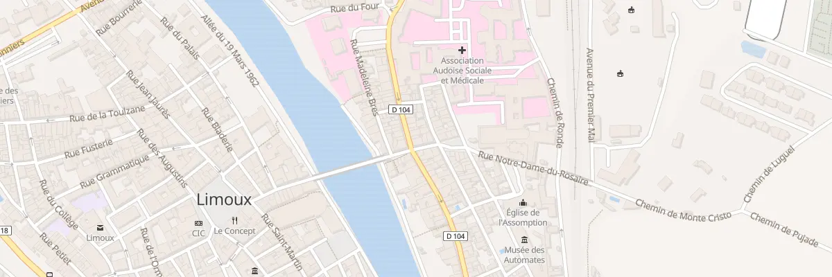 Plan du 4 Rue de la Gare à Limoux