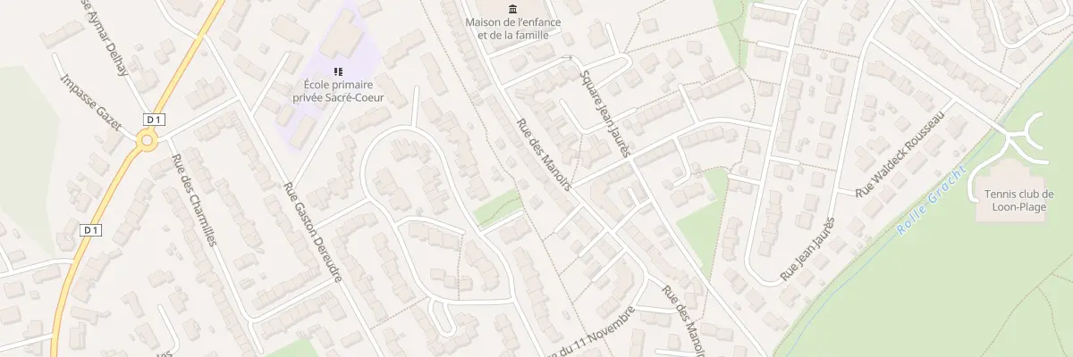 Plan du 398 Rue des Manoirs à Loon-Plage