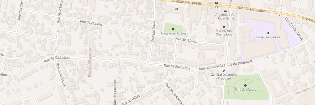 Plan du 14B Rue de Rochefort à Argenteuil