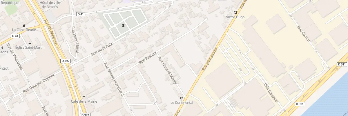 Plan du 7 Rue Albert Jacquard à Bezons