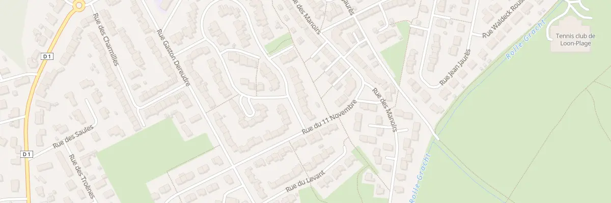 Plan du 274 Rue André Boulloche à Loon-Plage